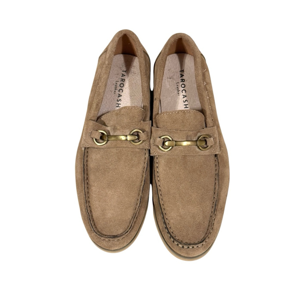 Tarocash Mens Taylor Suede Loafer Size 8 Natural Tan​​​ - Picture 2 of 9
